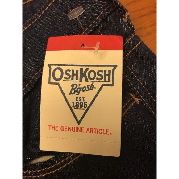 10 Plus OshKosh B'gosh Boot Cut Adjustable Waist Girls Jeans New Dark Wash Denim - Picture 8 of 12